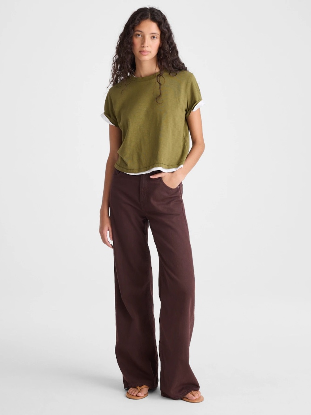 Madewell The Short Ultimate Wide-Leg Jean in Airy Denim